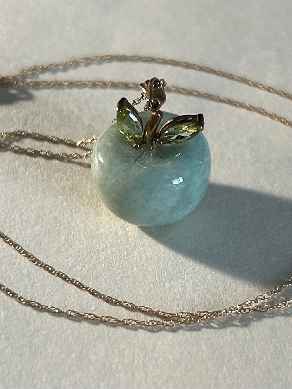 Jade Apple pendant
